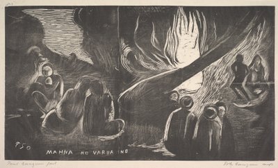 Az ördög beszél, 1893-94. alkotó: Paul Gauguin