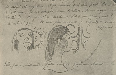 A profil szögletes, 1936 alkotó: Paul Gauguin