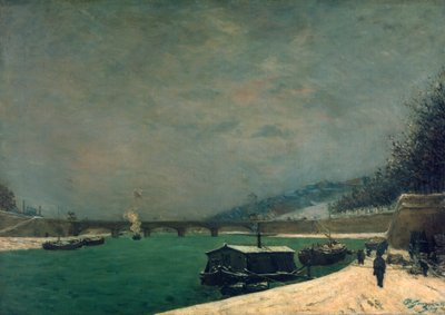 A Szajna a Pont de Jena közelében, 1875. alkotó: Paul Gauguin