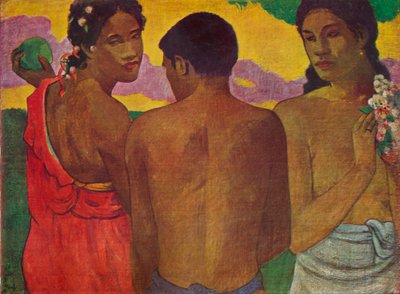 A három tahiti, 1899 alkotó: Paul Gauguin