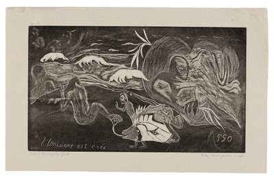 The Universe Is Being Created), a Noa Noa Suite-ból alkotó: Paul Gauguin