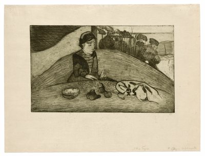 A nő fügével alkotó: Paul Gauguin