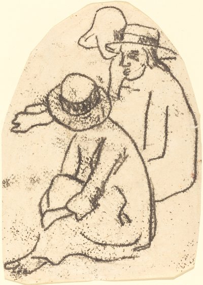Három tahiti tanulmány a Szeretet Nővérének, 18991902. alkotó: Paul Gauguin
