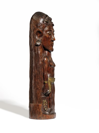 Thérèse, c.1902-3 (faragott mirofa, aranyozás és rézszögek) (lásd még: 2835560-1) alkotó: Paul Gauguin