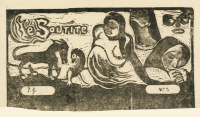 A Le Sourire címlapja A mosoly címe, 1895-ben vagy utána. alkotó: Paul Gauguin