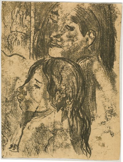 Két marquesans [recto] alkotó: Paul Gauguin