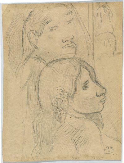Két marquesans [fordítva] alkotó: Paul Gauguin