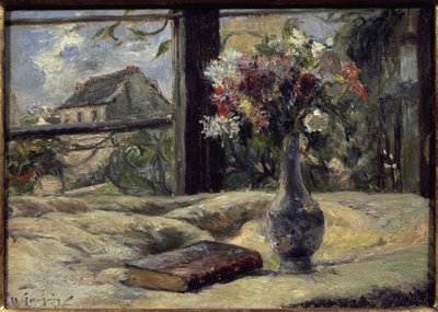 Virágváza - Paul Gauguin (1848-1903) festménye, olaj, vászon alkotó: Paul Gauguin