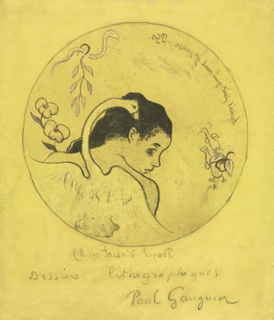 Volpini szvit: Tervezés tányérhoz: Léda és a hattyú alkotó: Paul Gauguin