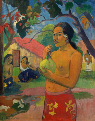 Merre mész?, vagy Nő, aki gyümölcsöt tart alkotó: Paul Gauguin