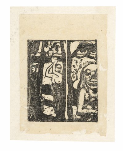 Gyümölcsöt és Ovirit szedő nő alkotó: Paul Gauguin