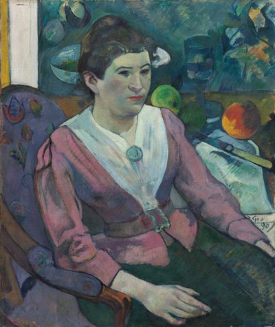 Nő egy csendélet előtt Cezanne-tól alkotó: Paul Gauguin