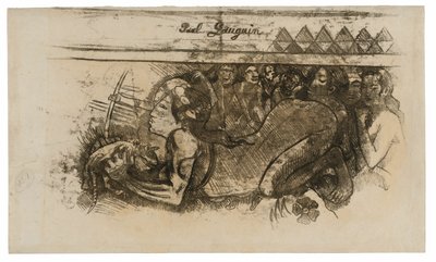 Nő egy macskával alkotó: Paul Gauguin