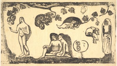 Nők, állatok és lombok, 1898. alkotó: Paul Gauguin