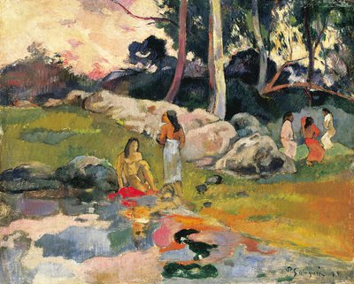 Nők a folyóparton alkotó: Paul Gauguin