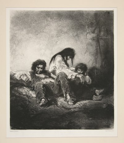 (Egy szegény család.) alkotó: Paul Gavarni
