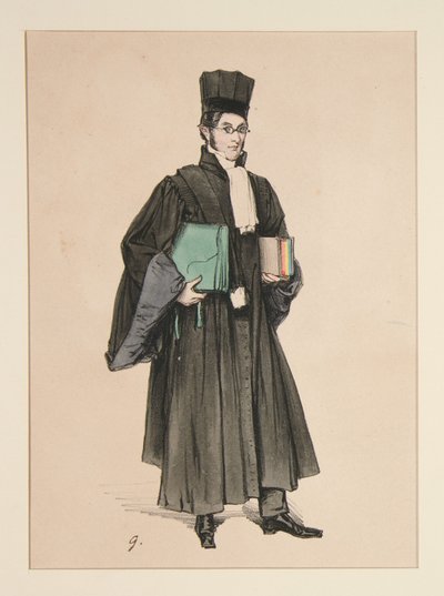 ÜGYVÉD. Lawyer. alkotó: Paul Gavarni