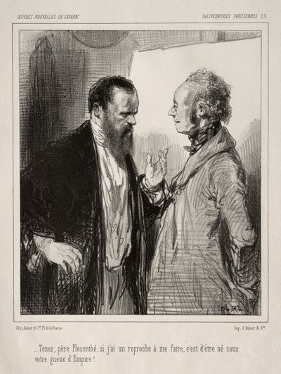 Párizsi hülyeség. alkotó: Paul Gavarni