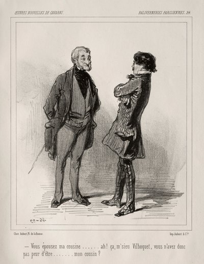 Párizsi hülyeség. alkotó: Paul Gavarni