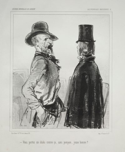 Párizsi hülyeség. alkotó: Paul Gavarni