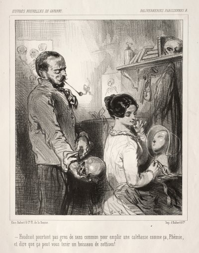 Párizsi hülyeség. alkotó: Paul Gavarni