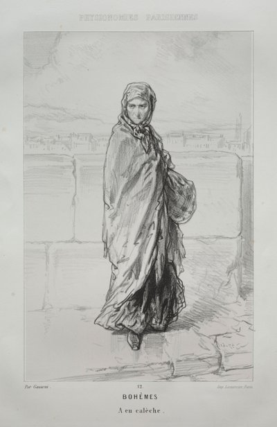 Bohémek. alkotó: Paul Gavarni