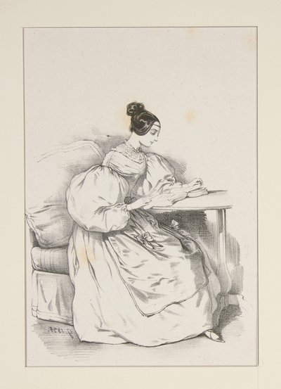 OTTHON. (1835. szeptember) Skót batisztból készült ruha,... alkotó: Paul Gavarni