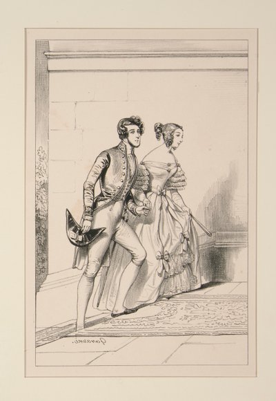 udvari jelmez 1837 alkotó: Paul Gavarni