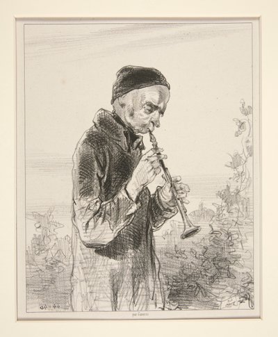 Klarinét. alkotó: Paul Gavarni