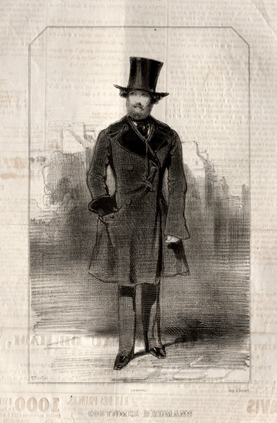 Emberi jelmezek, 1843. alkotó: Paul Gavarni