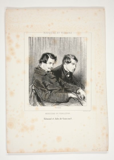 Edmond és Jules de Goncourt alkotó: Paul Gavarni