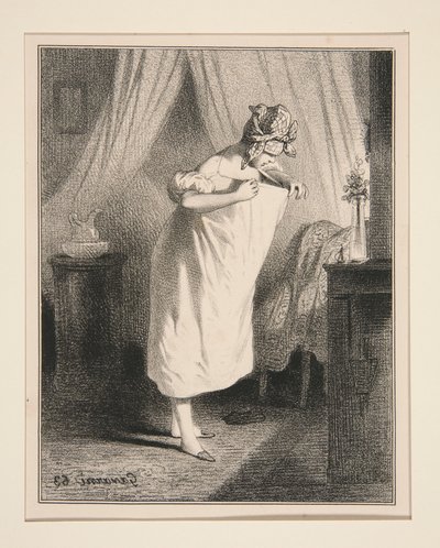 Az ismeretlen keresése alkotó: Paul Gavarni