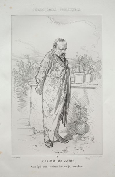 A kert szerelmese alkotó: Paul Gavarni
