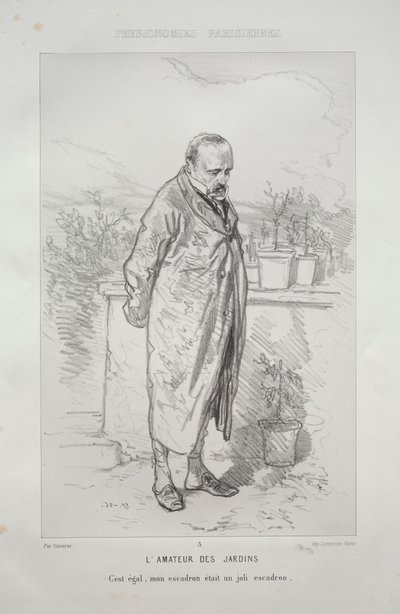 A kert szerelmese. alkotó: Paul Gavarni