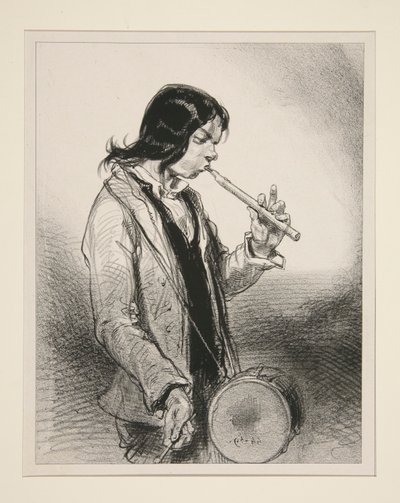 Le Galoubet. alkotó: Paul Gavarni