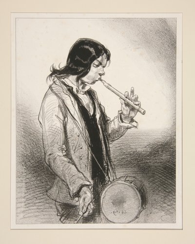A Trombita. alkotó: Paul Gavarni