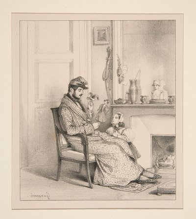 Újév napja alkotó: Paul Gavarni