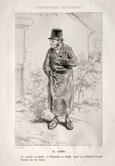 Hétfő. alkotó: Paul Gavarni