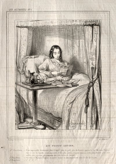 A színésznők: Kis napkeltekor..., 1843. alkotó: Paul Gavarni