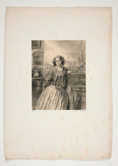 Női művészek/ Madame E. de B alkotó: Paul Gavarni