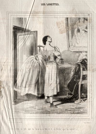 A Lorettes, 1842. alkotó: Paul Gavarni