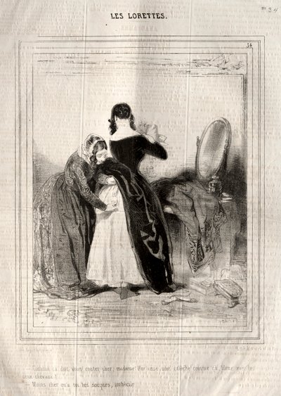 A Lorettes, 1842. alkotó: Paul Gavarni