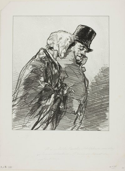 Les Lorettes vieillies: ...És a Varietébálon Adolphe... alkotó: Paul Gavarni