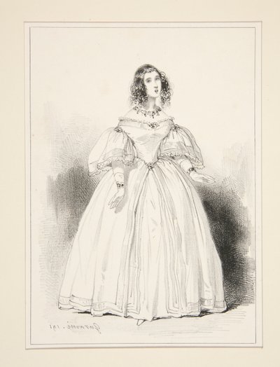 Anna Thillon asszony alkotó: Paul Gavarni