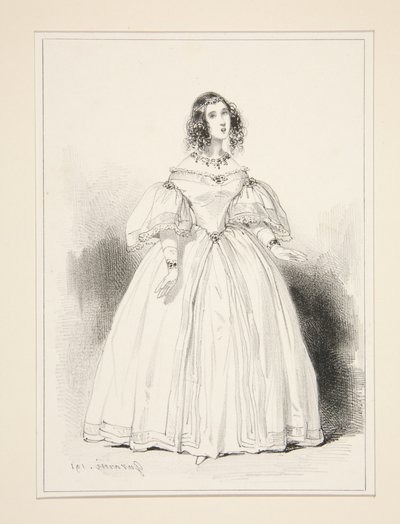 Anna Thillon asszony alkotó: Paul Gavarni