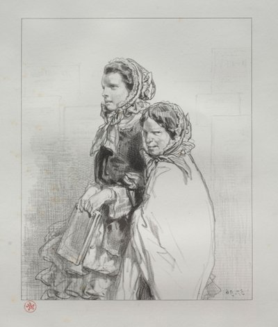 Par-ci, par-lá: A lányom énekelt, 1854-1856. alkotó: Paul Gavarni