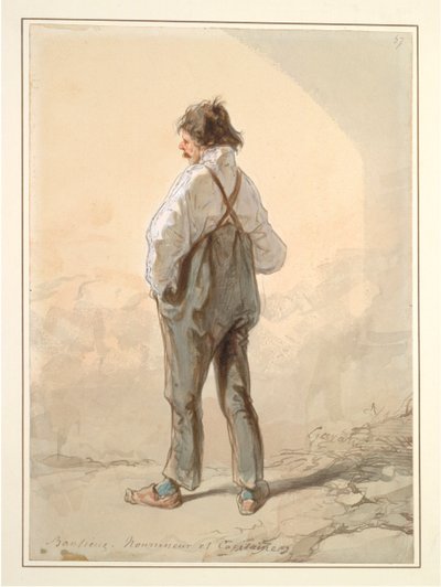 The Suburbs: Stock Raiser and Captain, valószínűleg 1859-1860. alkotó: Paul Gavarni