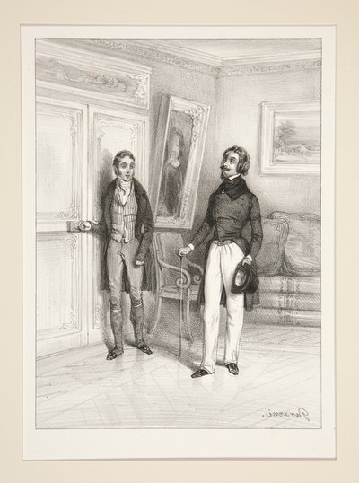 Egy rossz lépés. 335. oldal. alkotó: Paul Gavarni