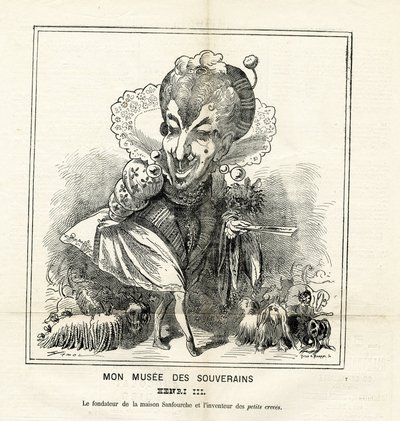 Illusztráció Hadolról (1835-1875) Le Charivariban alkotó: Paul Hadol
