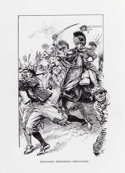 Sárkányok a csempészek szétoszlatása (litho) alkotó: Paul Hardy